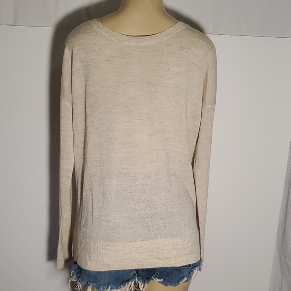 Lululemon Well Being Crew Sweater Linen Cream Size M - Picture 2 of 10